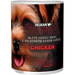 Delikan Supra Chicken - mokra karma dla psa 800g